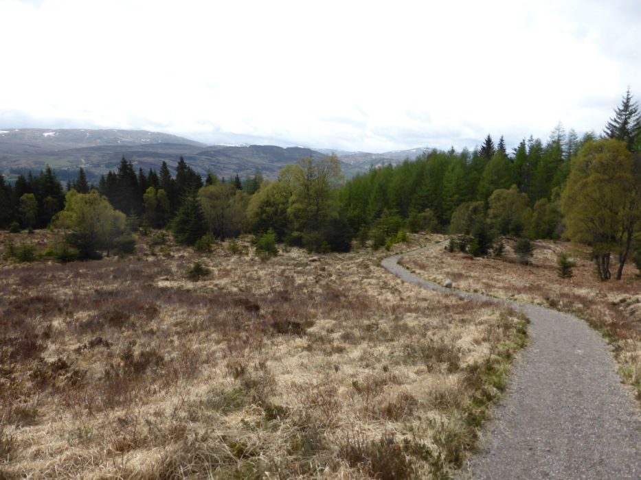 The high route leading away from Invermoriston