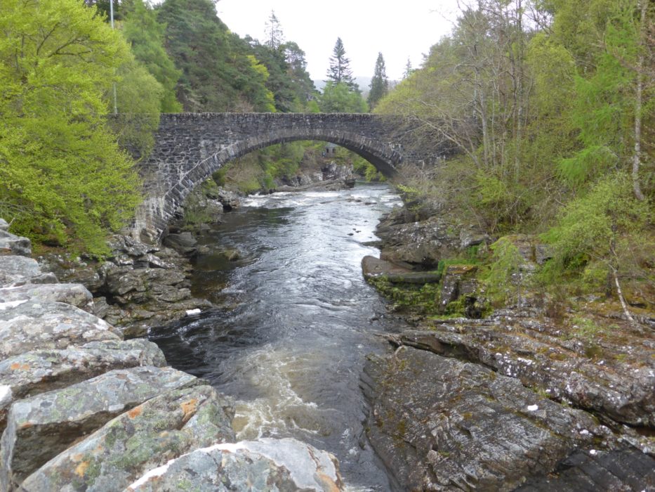 The old Thomas Telford bridge at Invermoriston