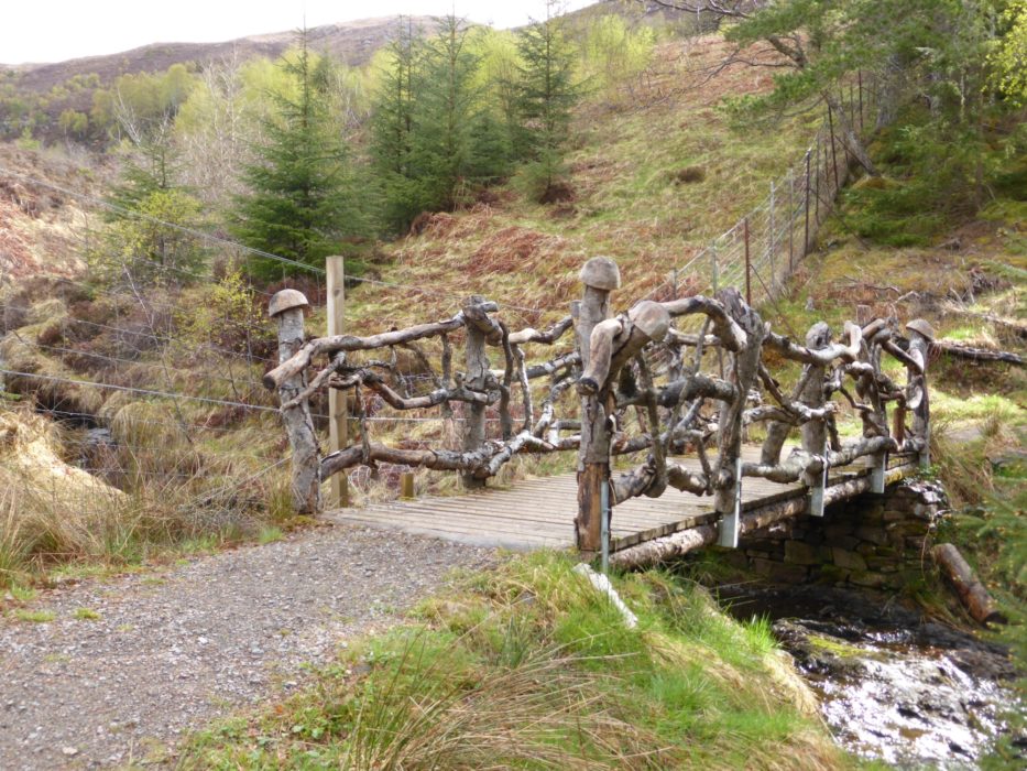 The troll bridge on the high route heading towards Drumnadrochit