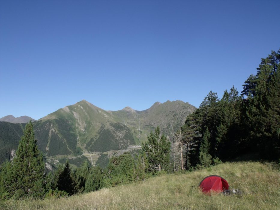 Camping at Coll de les Cases, Andorra