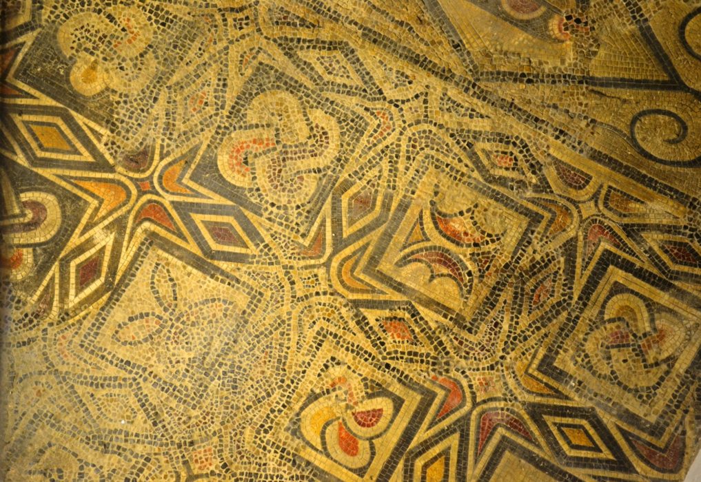 Original 4th Century mosaic of the Basilica of St Vincent, Cordoba