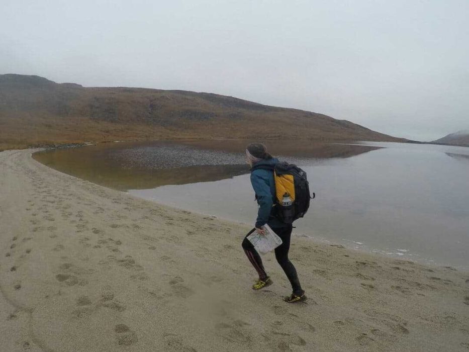 Eleanor Johnstone Runs Along The Beach During The 2018 Lowe Alpine Mountain Marathon Photo By Jack Redvers Harris