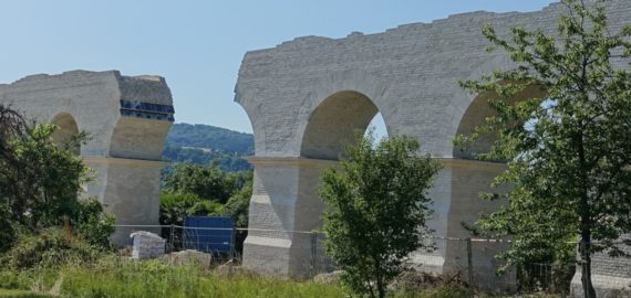 Ruins of Roman aqueduct near Ars-sur-Moselle
