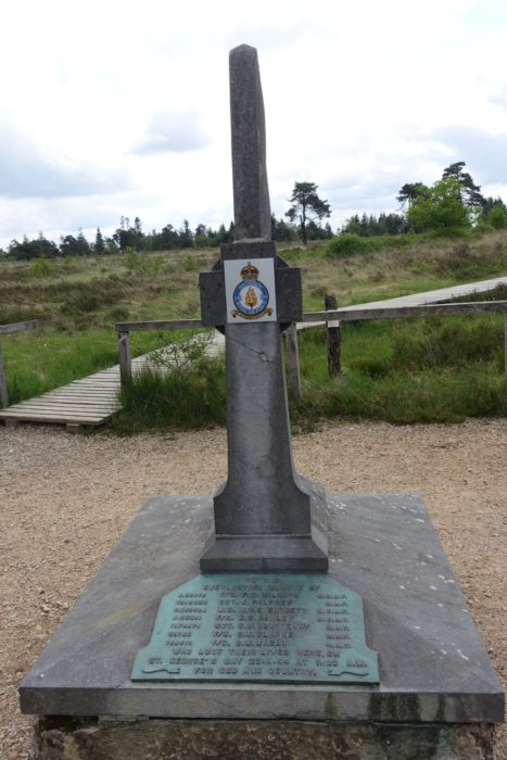Monument to crew of RAF bomber shot down near Spa (Wallonia)