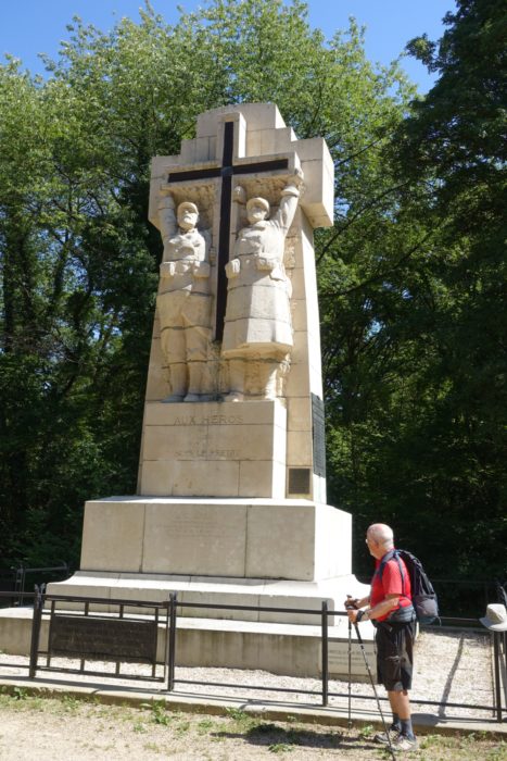Monument on Bois-le-Prêtre battlefield (Lorraine)