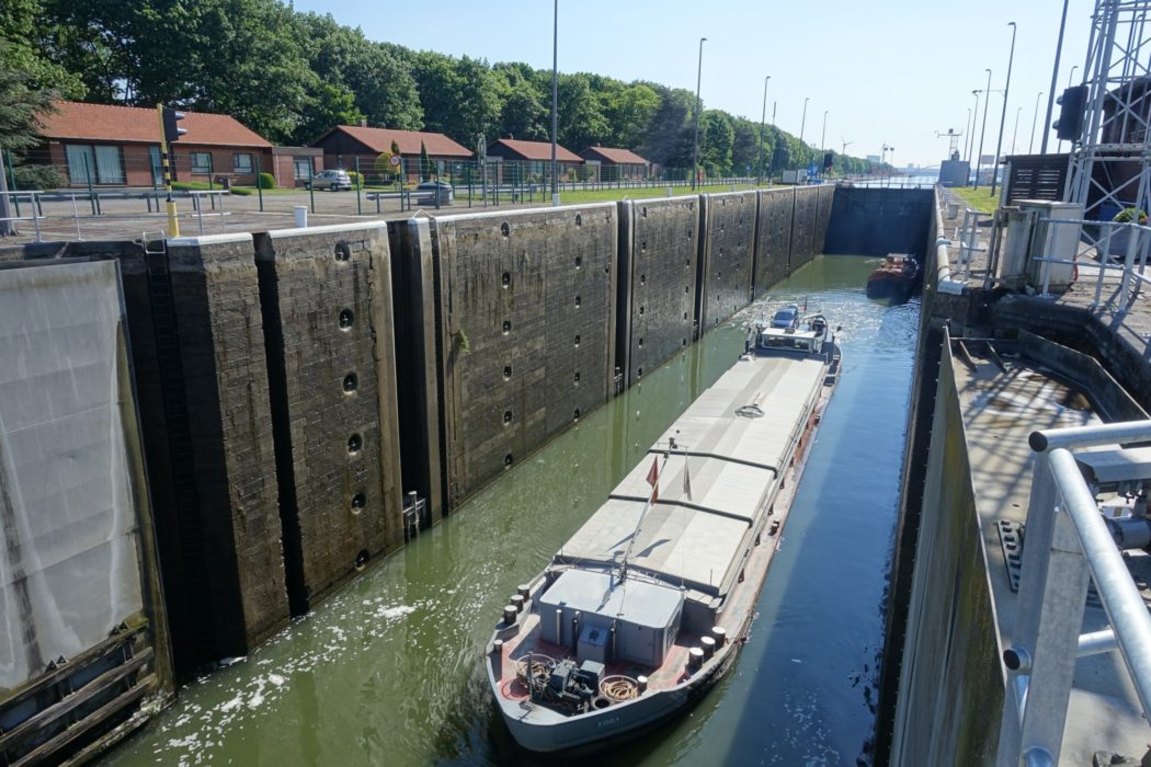 Diepenbeek locks of the Albert Canal