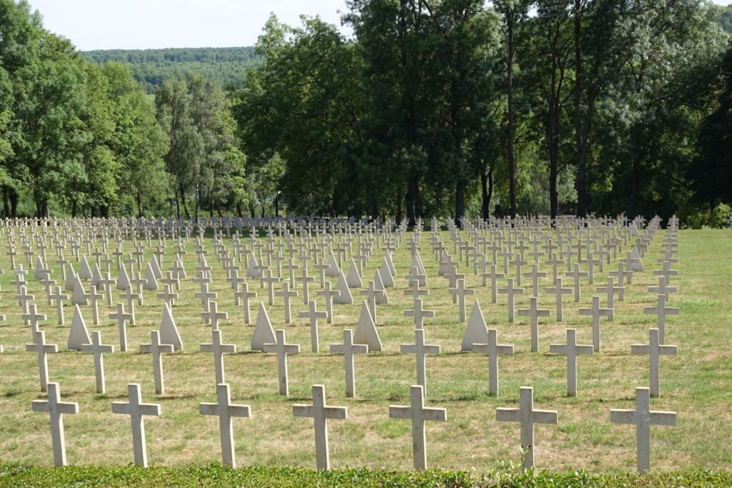 Military cemetery at Montauville (Lorraine)