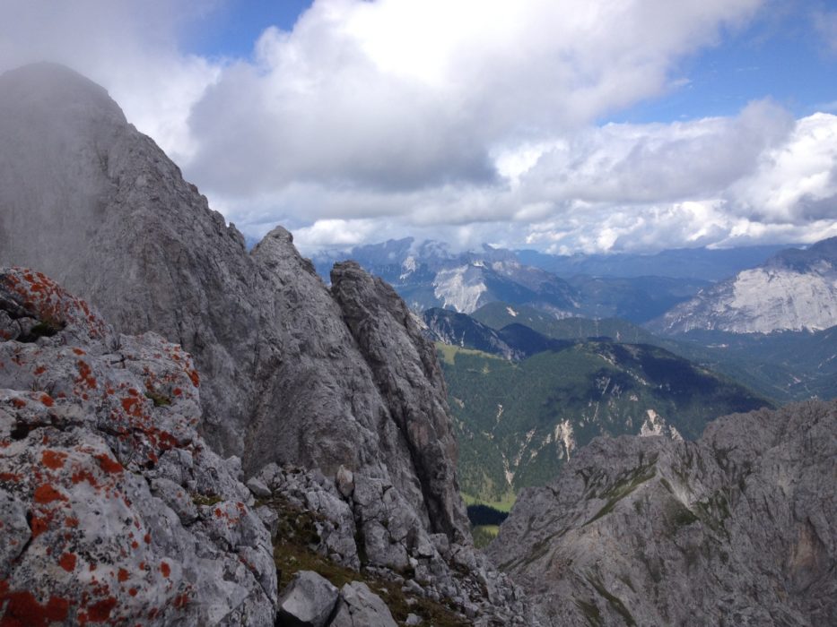 Via Ferratas connect the summits of the Nordkette