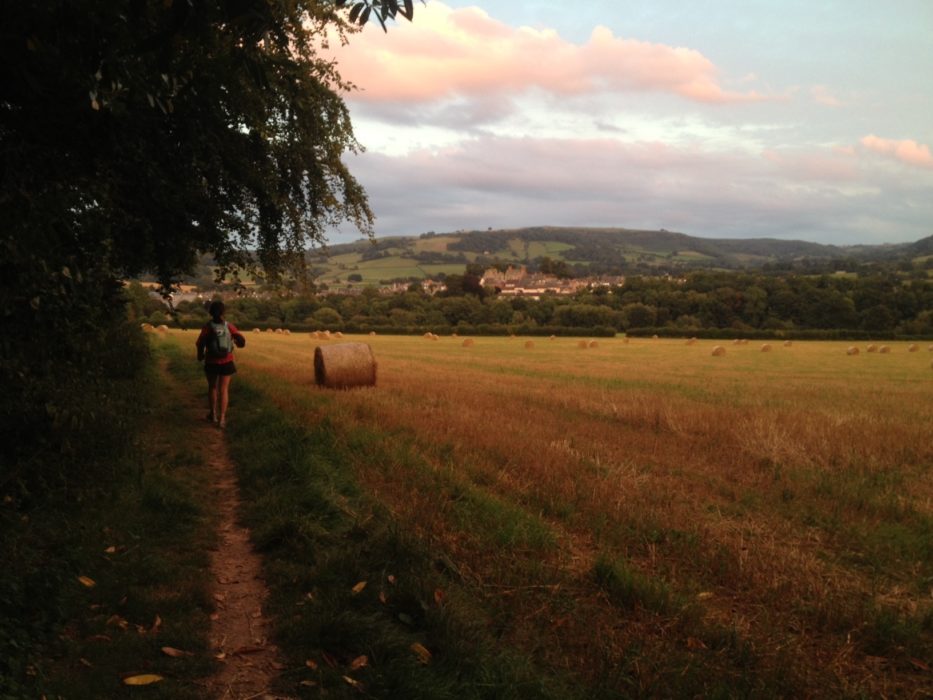 Approaching Hay-on-Wye at the end of a three-day run across Wales. Photo by Chris Councell.