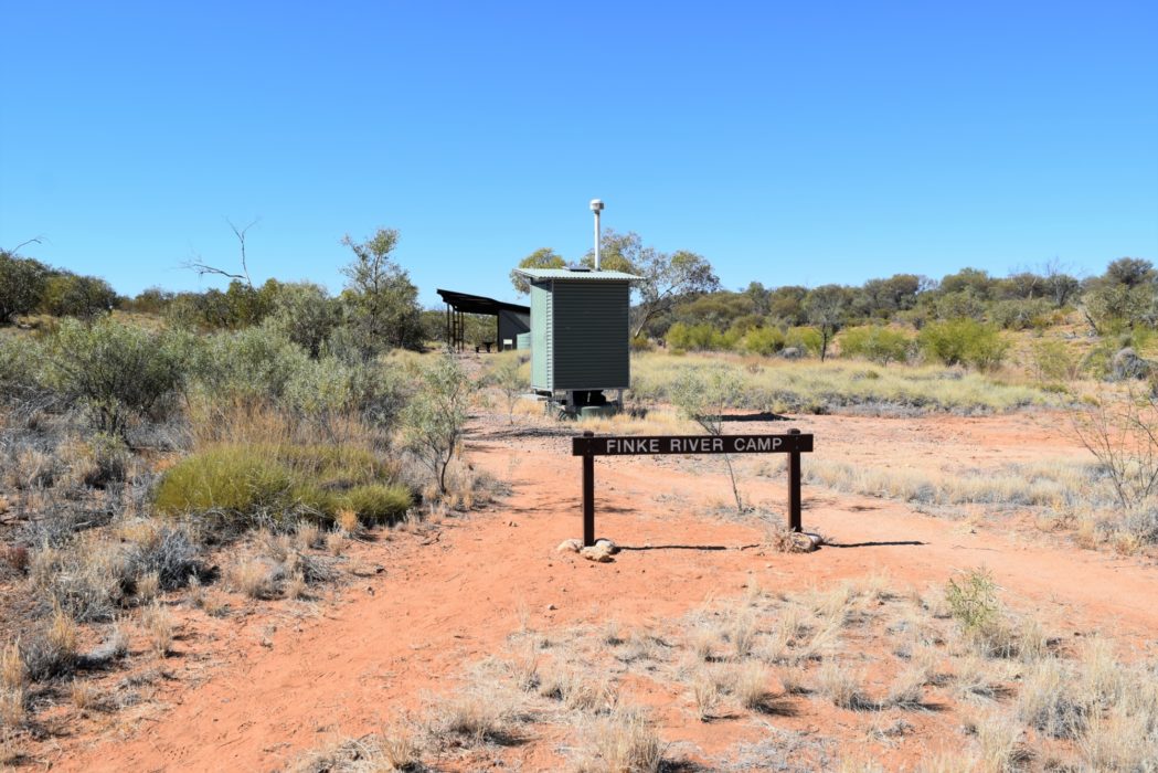 We could have stayed in this typical Larapinta Trail campsite, but we chose comfort instead, for a change!