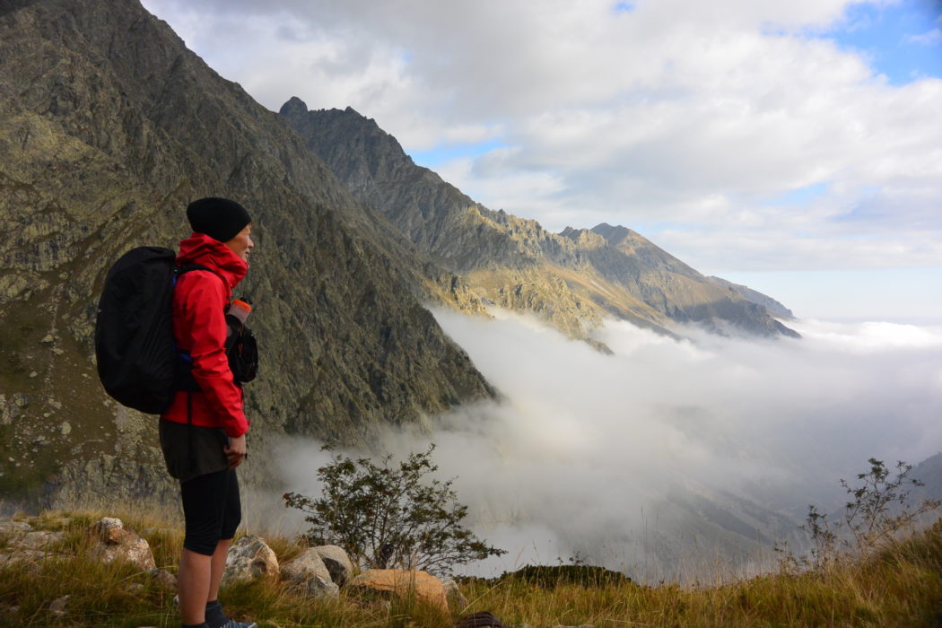 A cloud inversion in the Italian Alps on the Grand Traversata delle Alpi. Photo by Chris Councell.