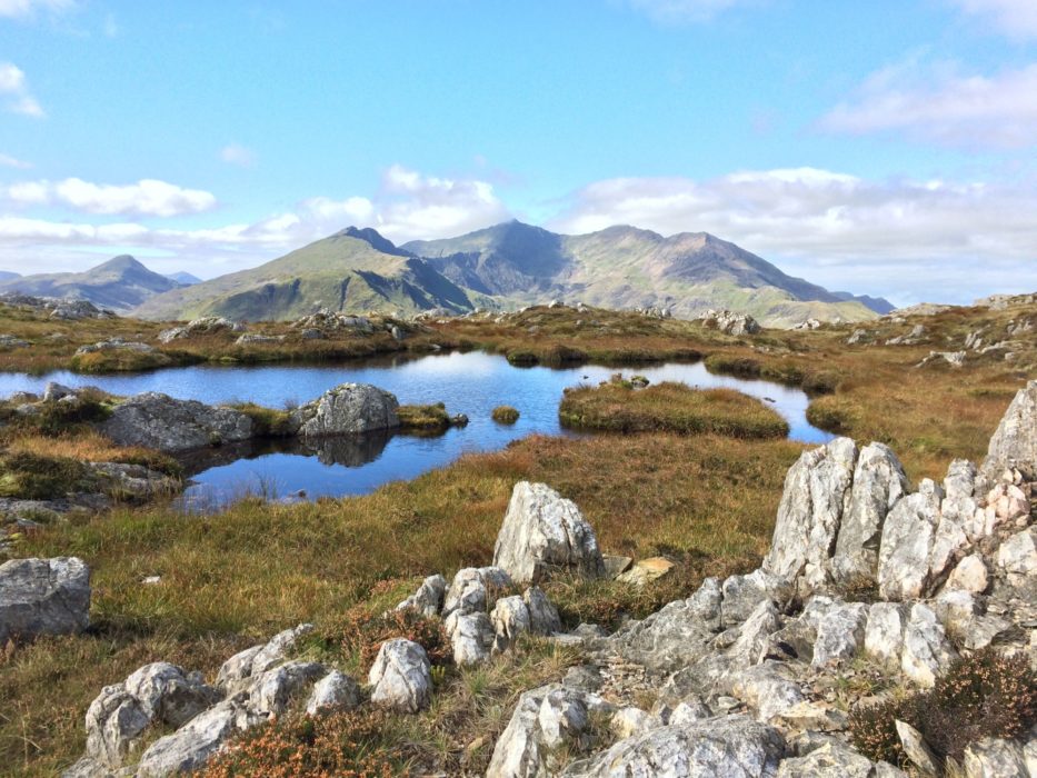 Breathtaking views fastpacking in Snowdonia, Wales.