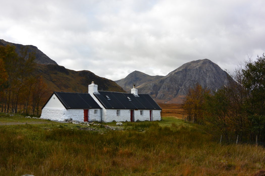 Blackrock Cottage, Glencoe. West Highland Way, Scotland.