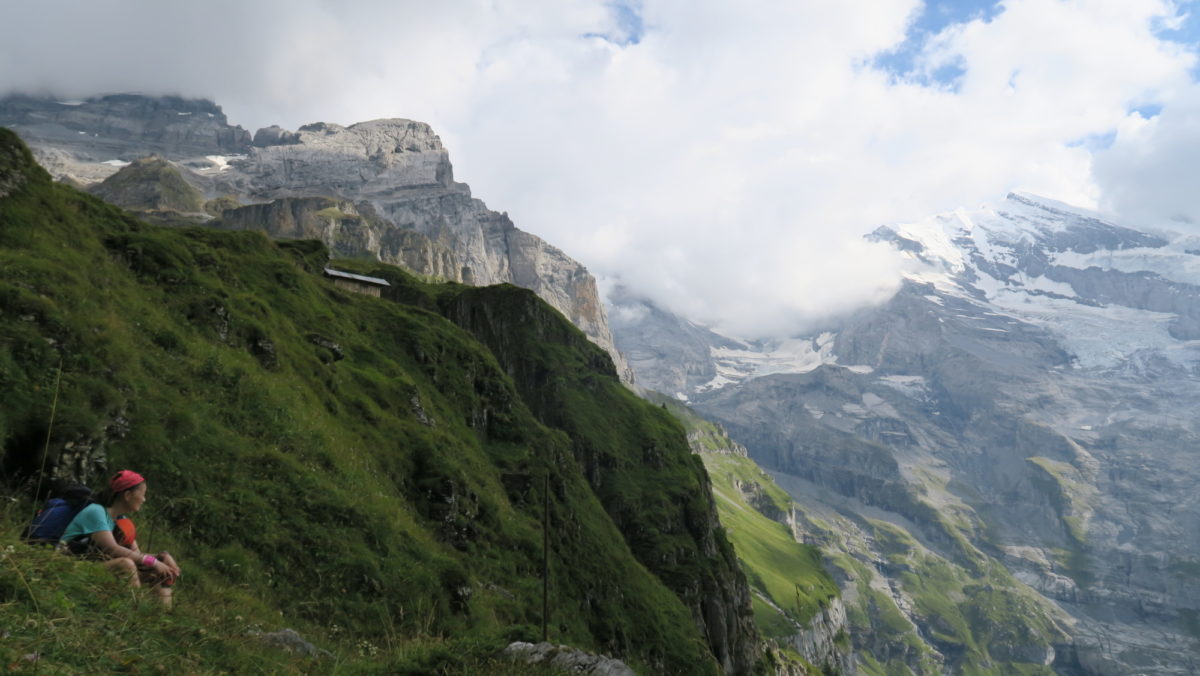 Enjoying the view. Alpine Pass Route, Switzerland. Photo by Chris Councell.