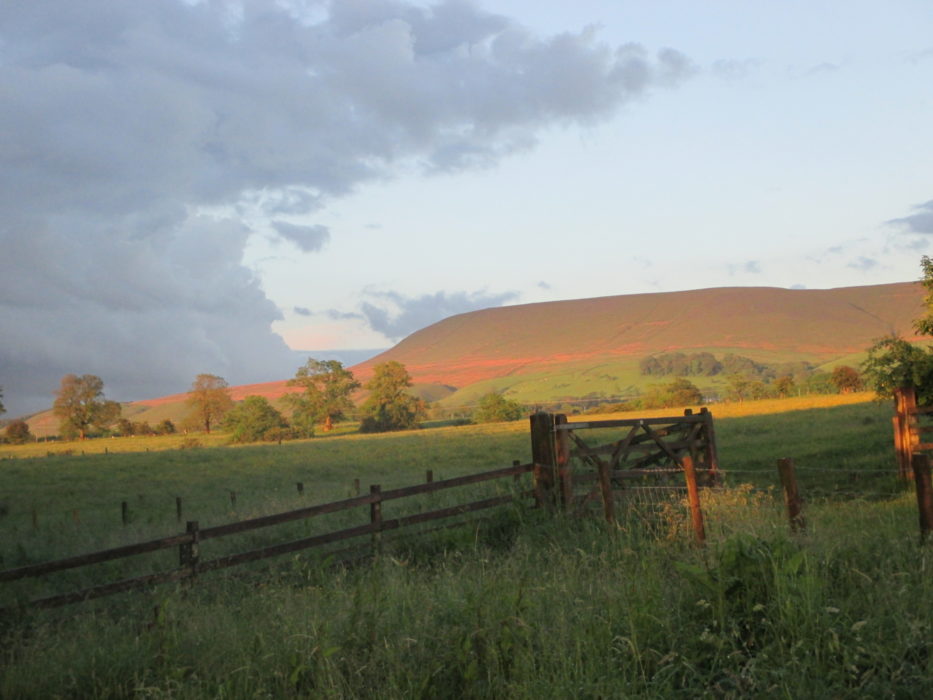 View to Pendle Hill - from limestone to gritstone