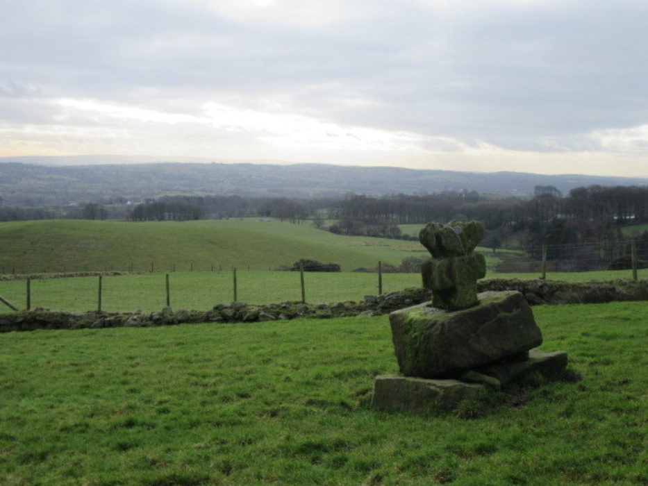 Ancient cross dedicated to St Paulinus above Stonyhurst