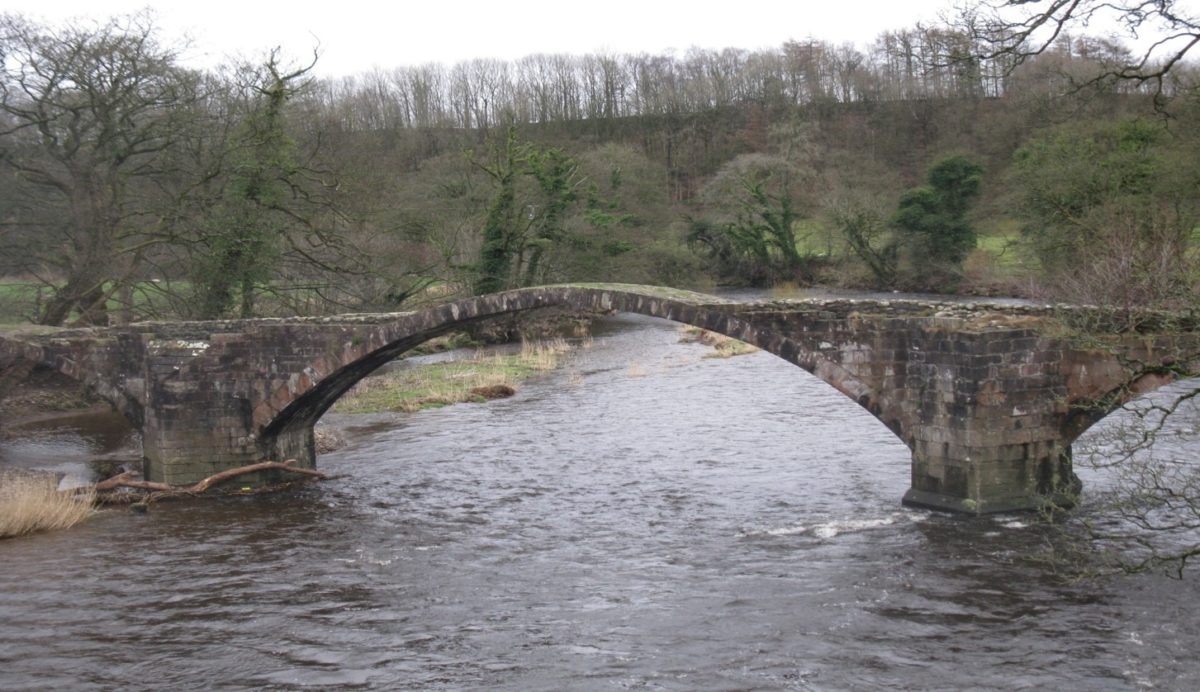 Cromwell’s Bridge over the River Hodder
