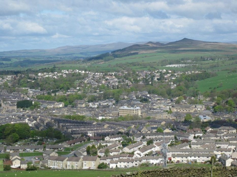 Skipton from Skipton Moor - Cromwell’s army camped in the town