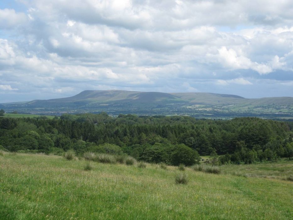 The Ribble Valley and Pendle from Longridge Fell