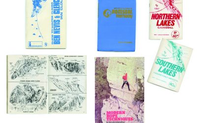 Some of the old Cicerone guides with different logos and the price in shillings