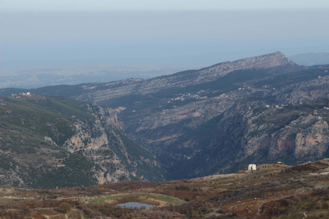 A last view into the Qadisha Valley en route to Tannourine