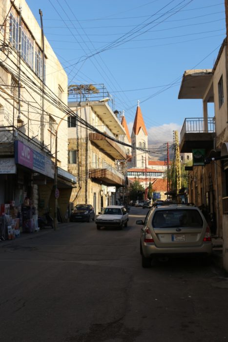 Large churches dominate the centre of Maronite Christian communities