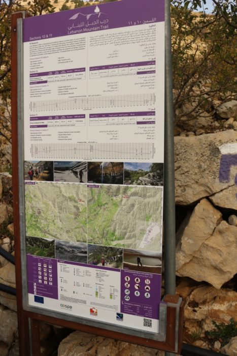 The LMTA information boards found at the start of each stage are comprehensive and informative