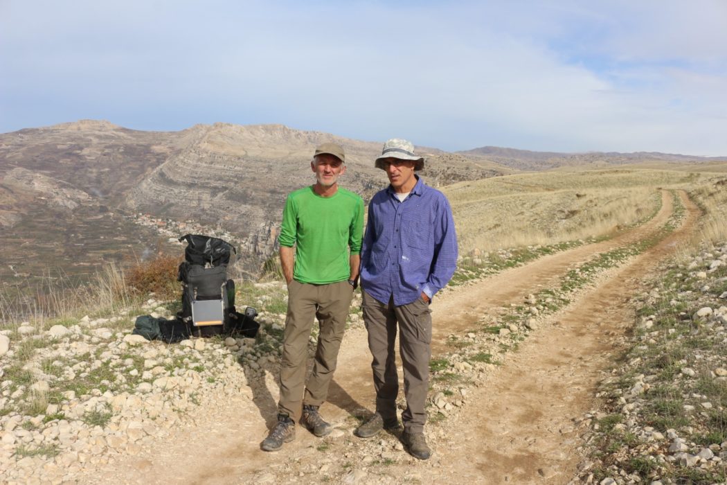 The author and LMTA Trail Manager Christian