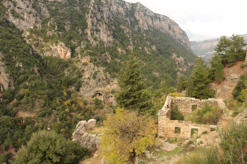 The lower reaches of the Qadisha Valley