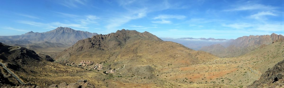 The eastern Ameln Valley showing Adrar Idekel and Ardrar Mqorn