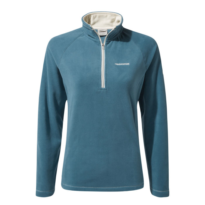 Miska V Half Zip. Velvety half-zip microfleece top