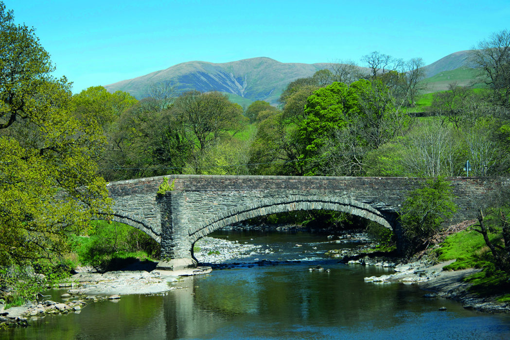 Lincoln's Inn Bridge, with the Howgills beyond
