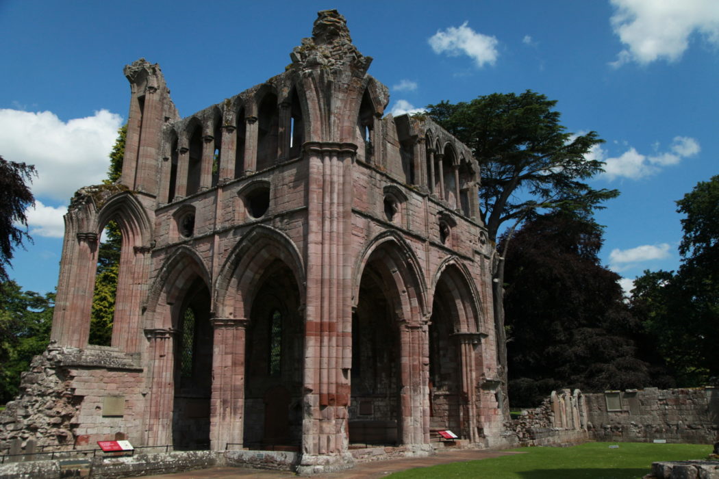 Dryburgh Abbey sits on the site of an earlier Celtic monastery