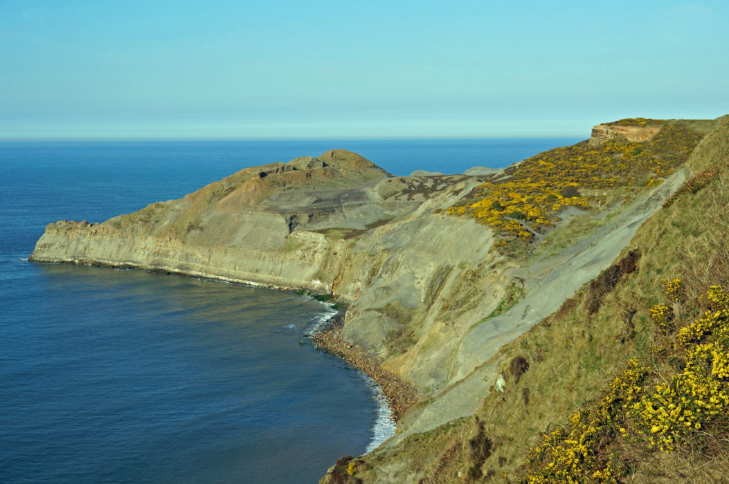The wonderfully rugged cliff coastline is designated as Heritage Coast