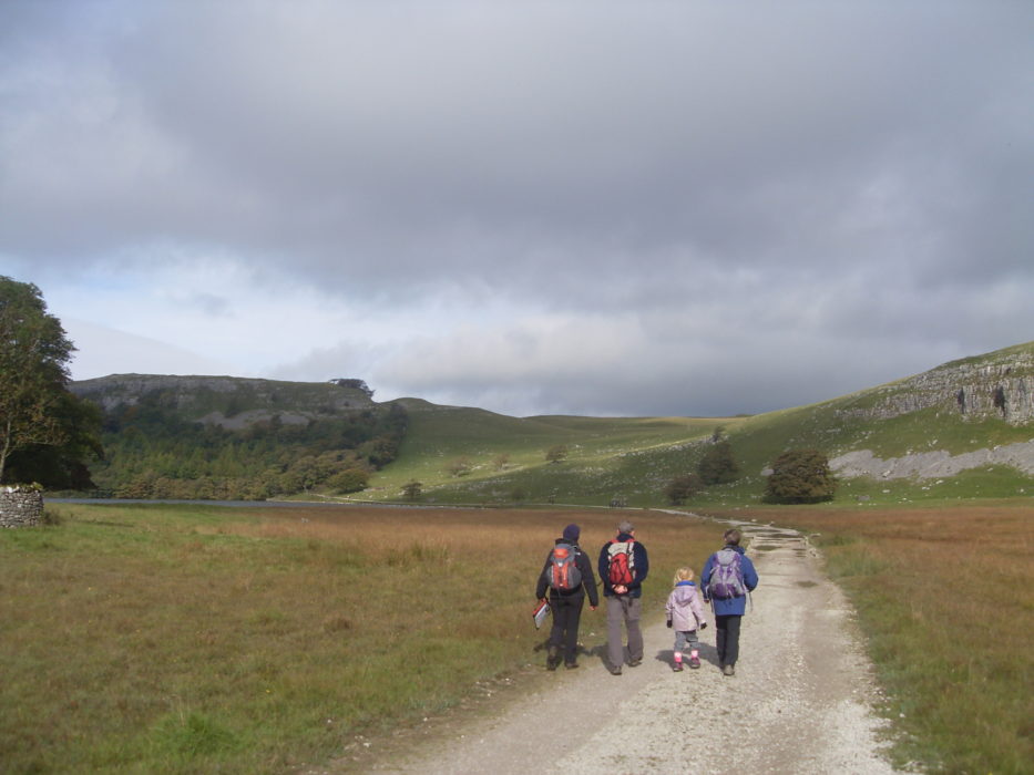 Walkers on (unnamed) trail