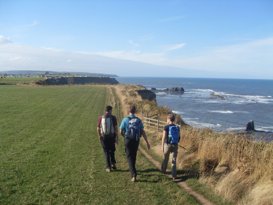 Walkers on Cleveland Way National Trail