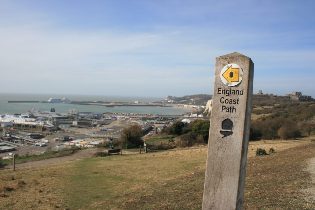 England Coast Path National Trail at Dover