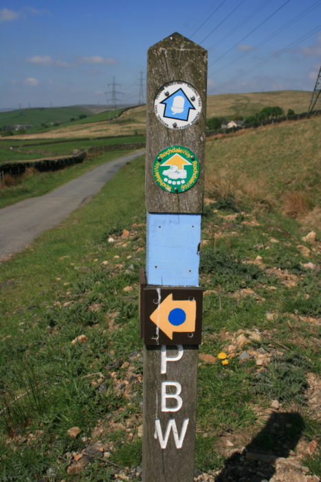 Pennine Bridleway National Trail signpost
