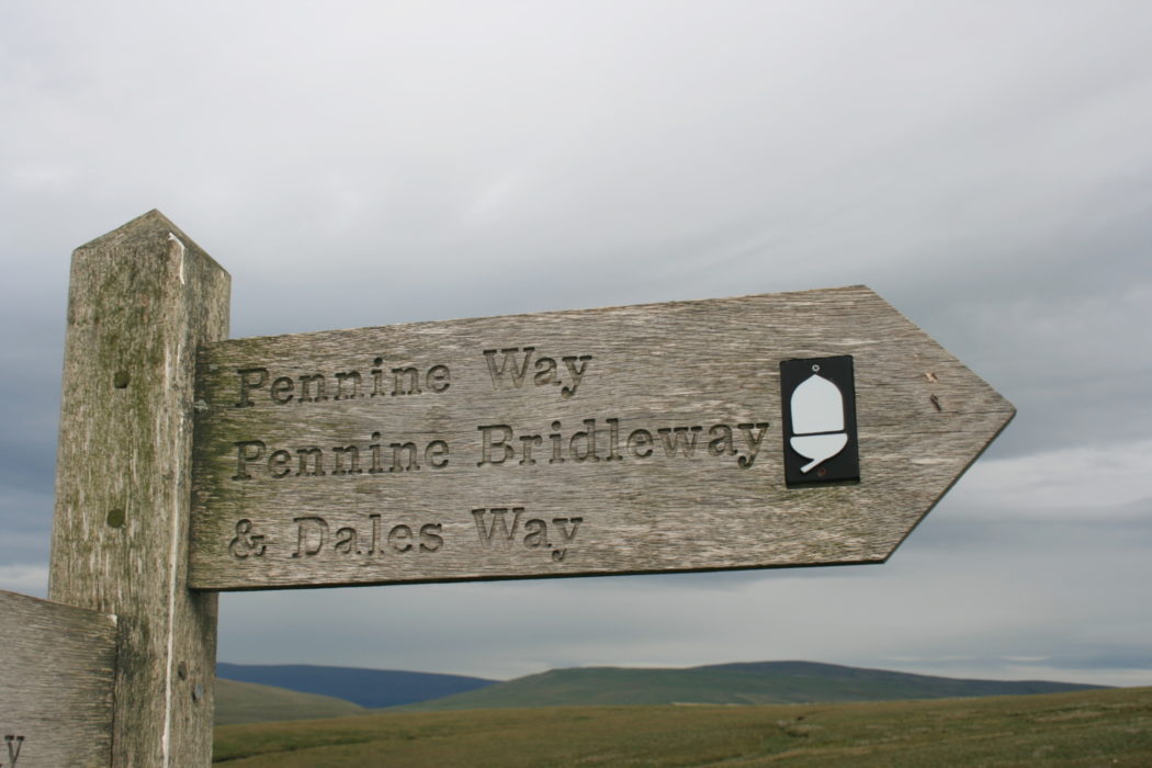 Pennine Way & Dales Way signpost