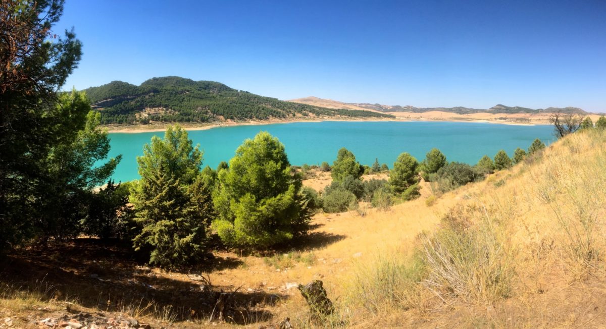 Reservoir of Guadalhorce north of El Chorro