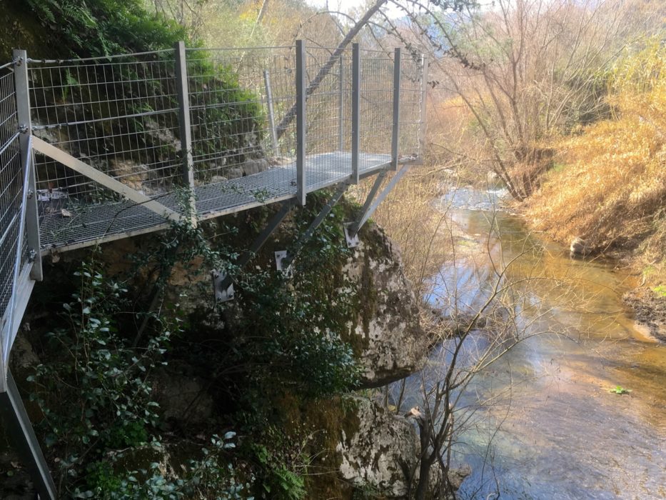 Walkway on the river Genal