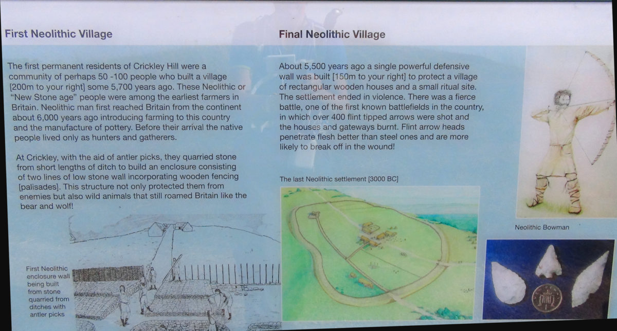 Crickley Hill information board 3