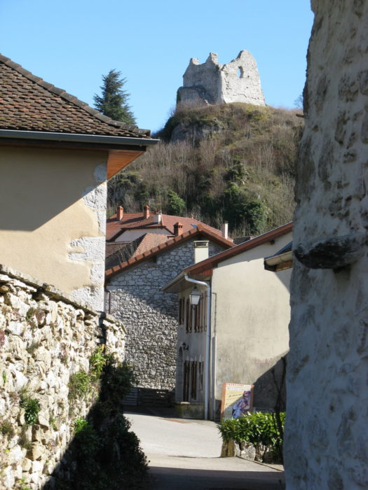 The ruined castle of Chaumont