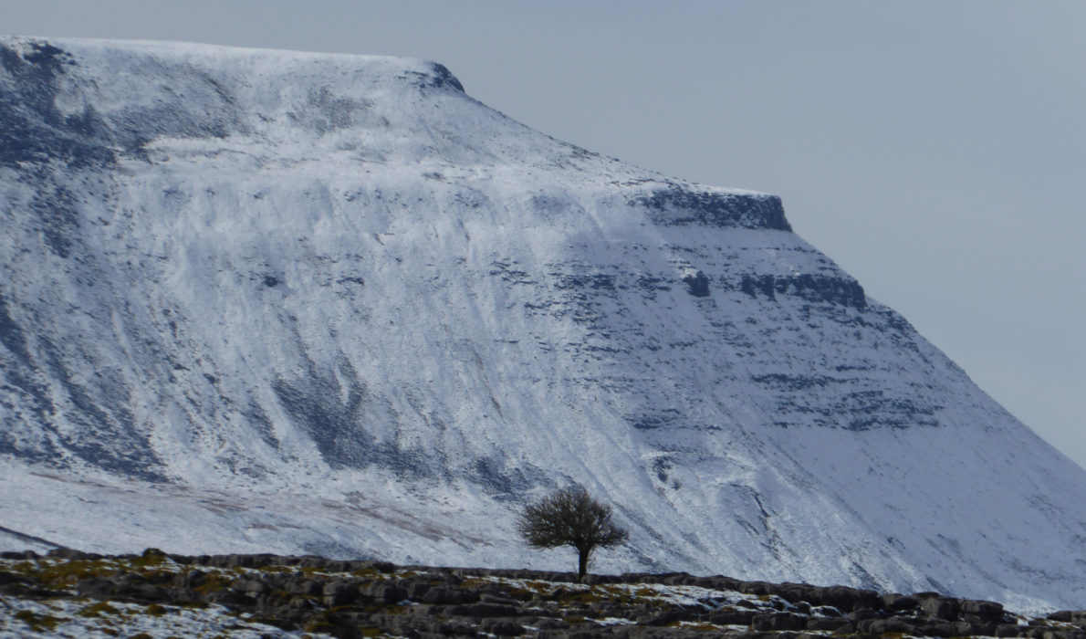 Ingleborough snow