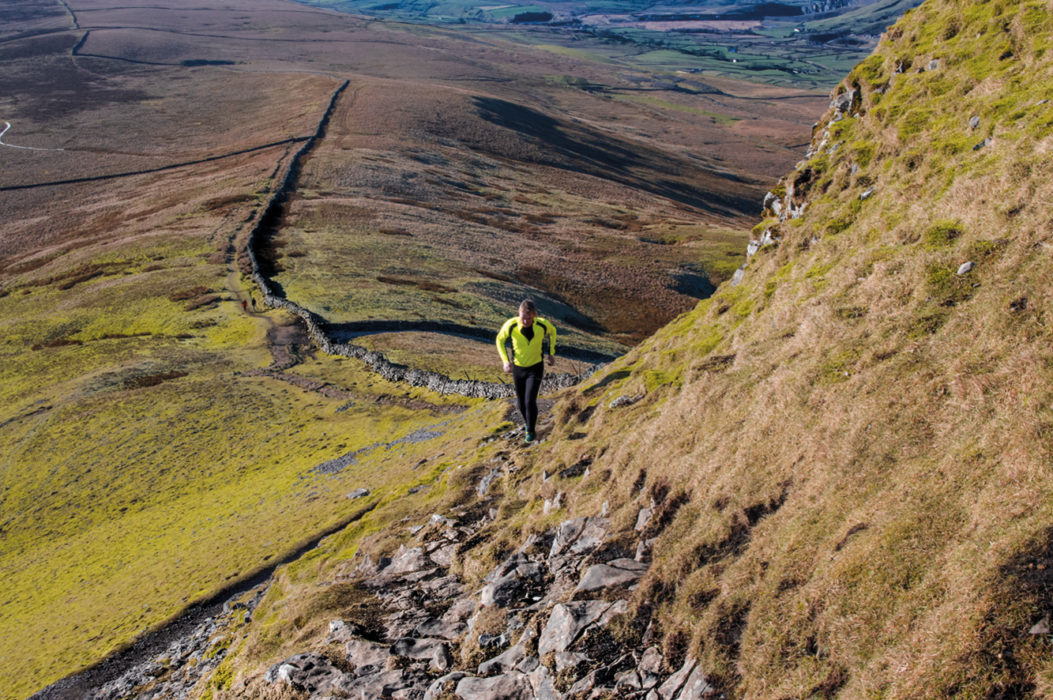 The steep final ascent up Pen-y-ghent (photo: Alice Ellwood)