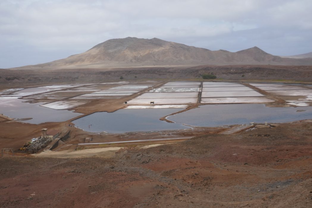 1-02 The salt pans on Sal island, inside an extinct caldera