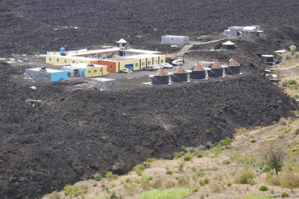 Casa Marisa Hotel has been built on the lava flow from the 2014 Eruption