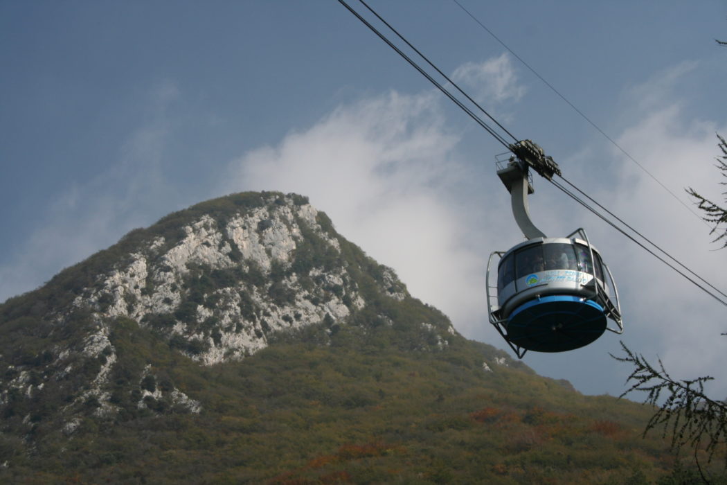 The Cable Car Ride Up Monte Baldo