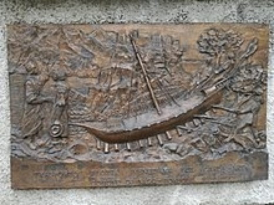 The Plaque At Torbole Commemorating The Transport Of Boats