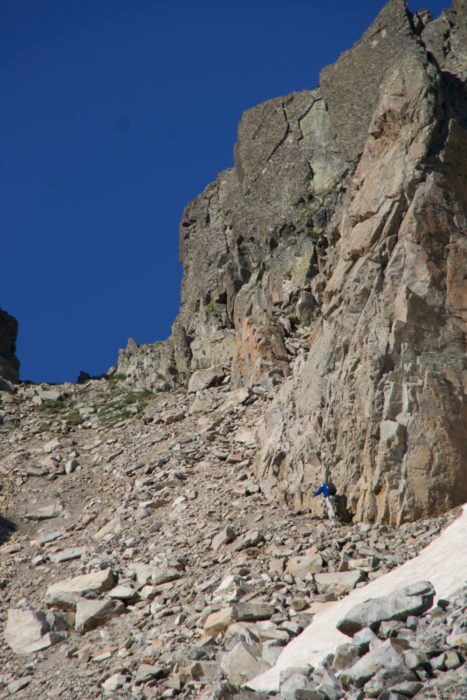 019 Bernard almost reaching Brèche des Ciseaux